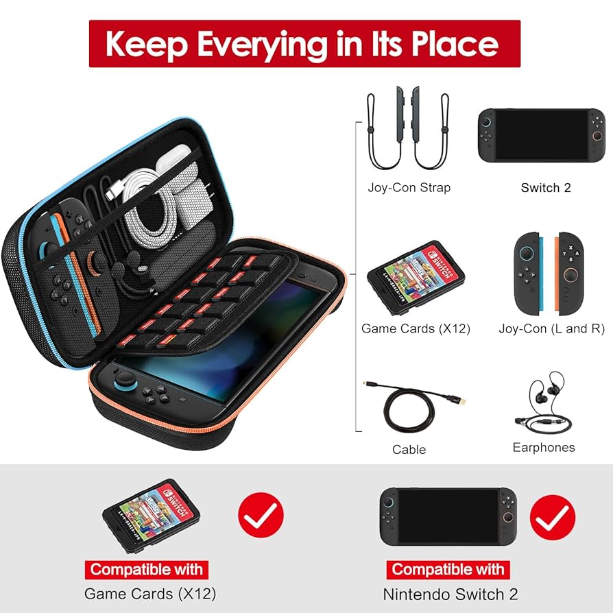 Nintendo Switch 本体 + ivolerケース + 付属品セット Amazon.com: ivoler Carrying Storage All in One Case for